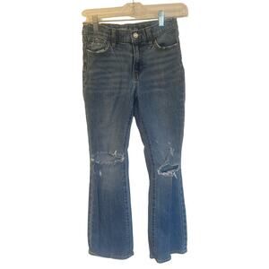 Old Navy High Rise Flare Jeans Sz 12 distressed girls jeans flare